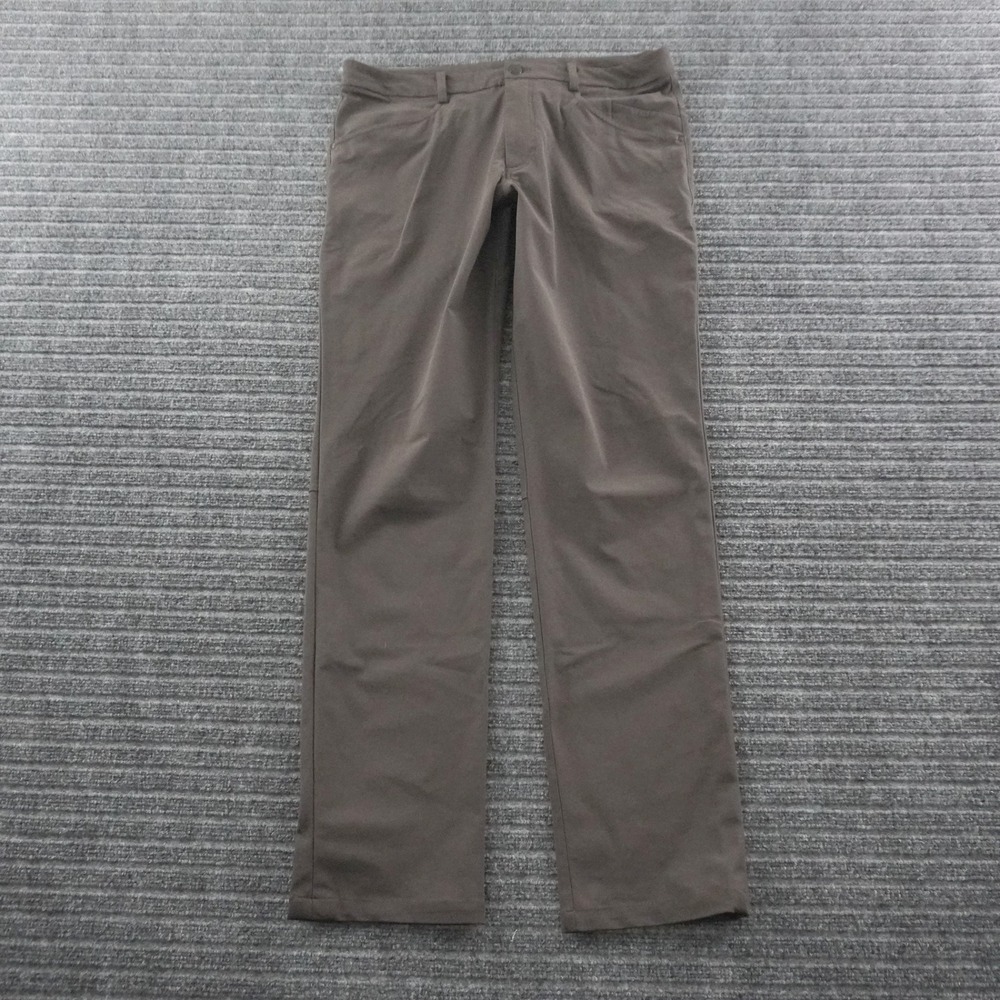 Lululemon ABC Pants Mens 33 Brown Technical Commuter Trousers